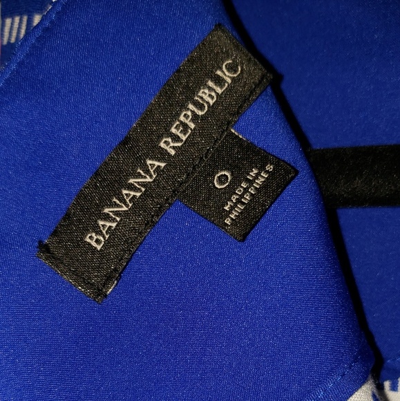 Banana Republic Blue & White Plaid Dress - Picture 4 of 6